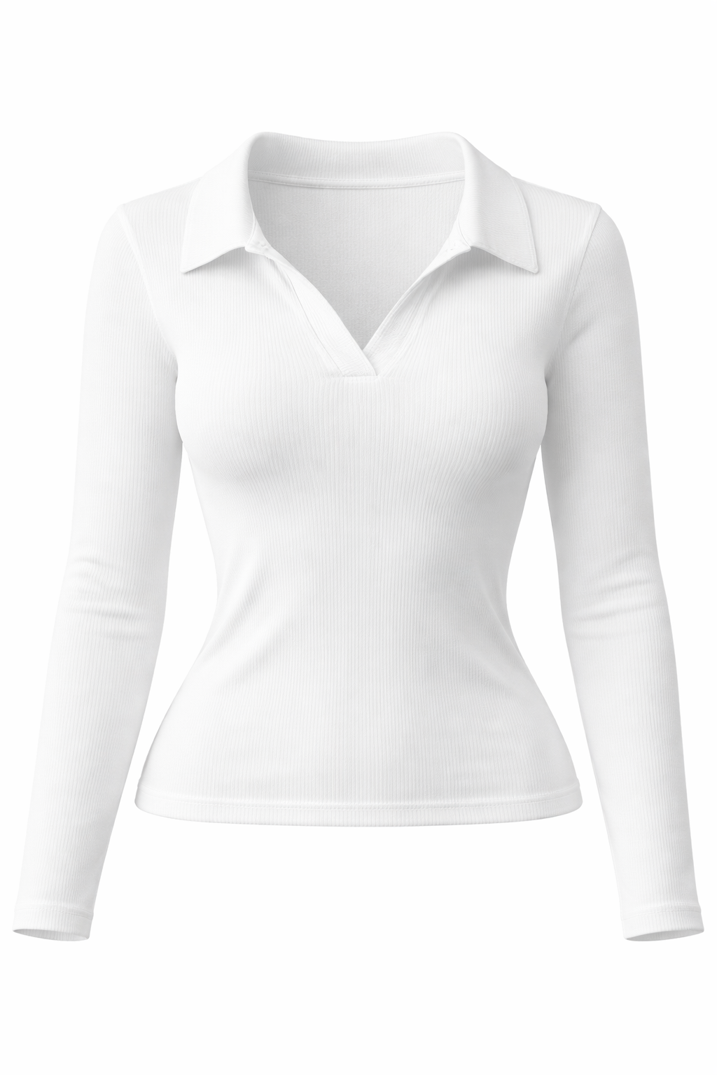Plus Size Seamless Long Sleeve Shirt