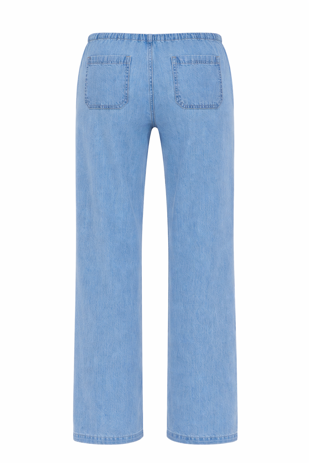 Straight Leg Denim With Drawstring Waist
