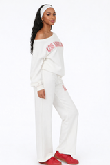 Fleece Wide Leg Los Angeles Sweatpants