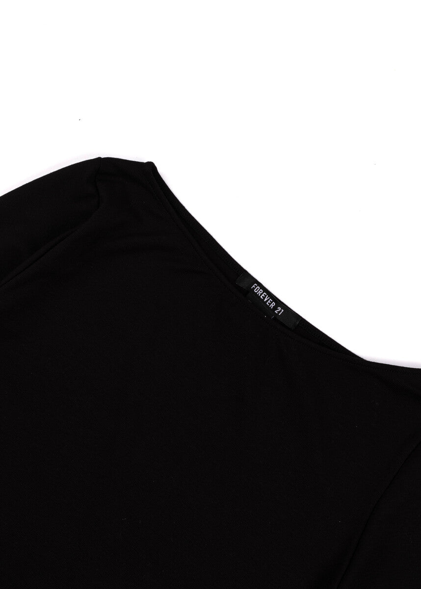 Boat Neck Long-Sleeve Top