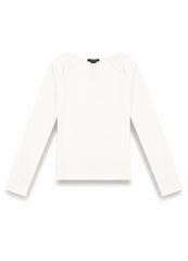 Boat Neck Long-Sleeve Top