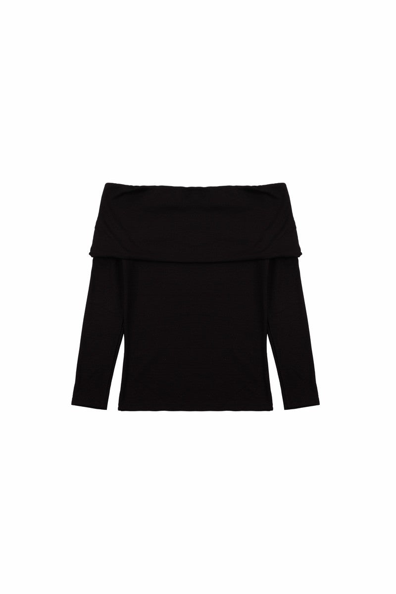 Foldover Off-The-Shoulder Top