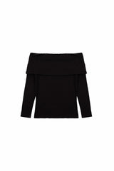 Foldover Off-The-Shoulder Top