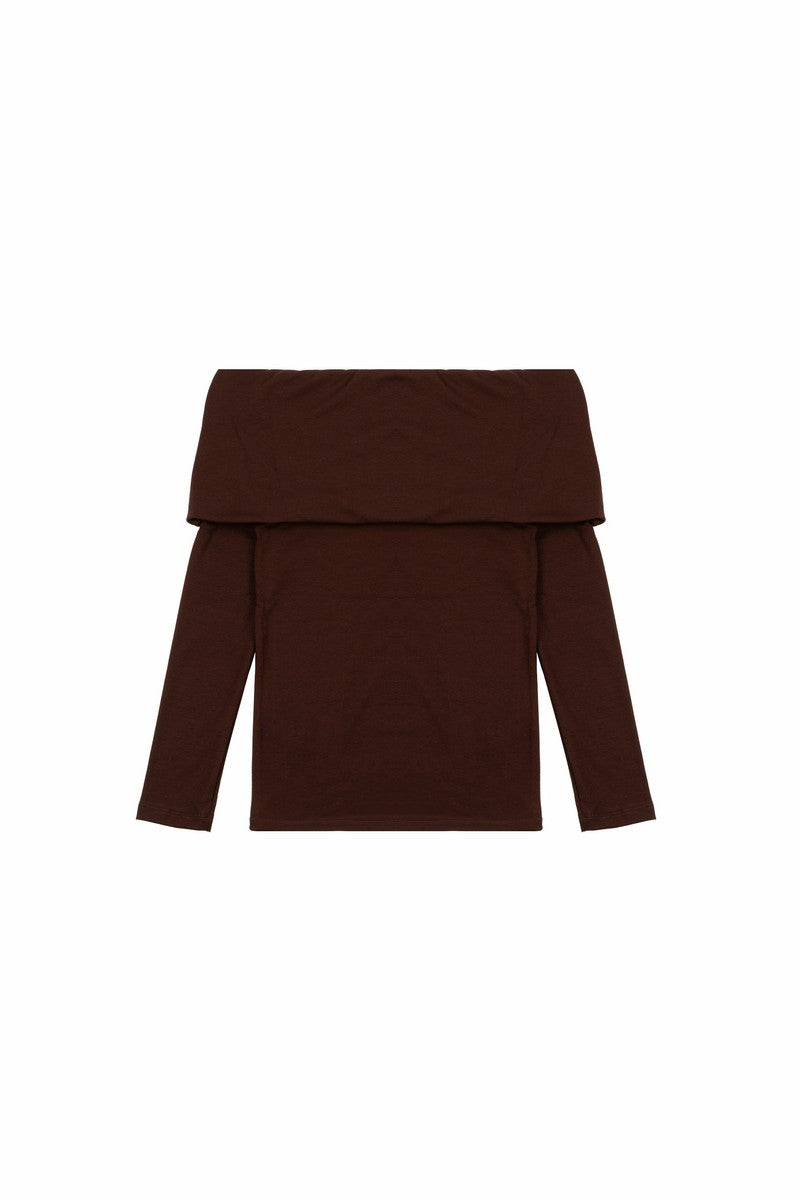 Foldover Off-The-Shoulder Top