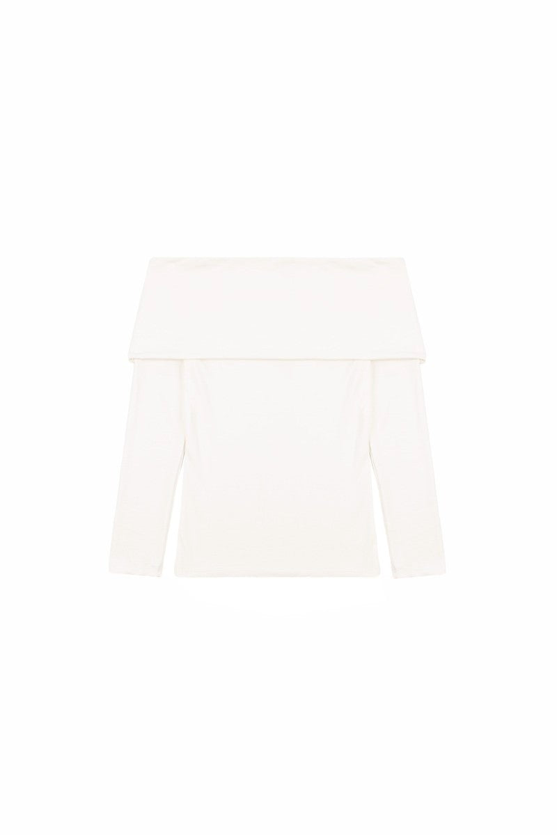 Foldover Off-The-Shoulder Top