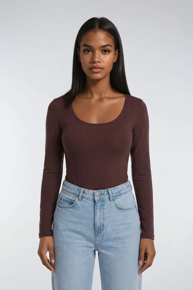 Scoop Neck Bodysuit