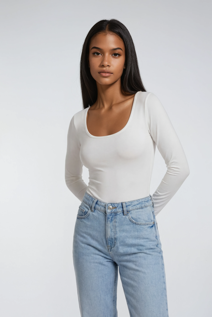 Scoop Neck Bodysuit