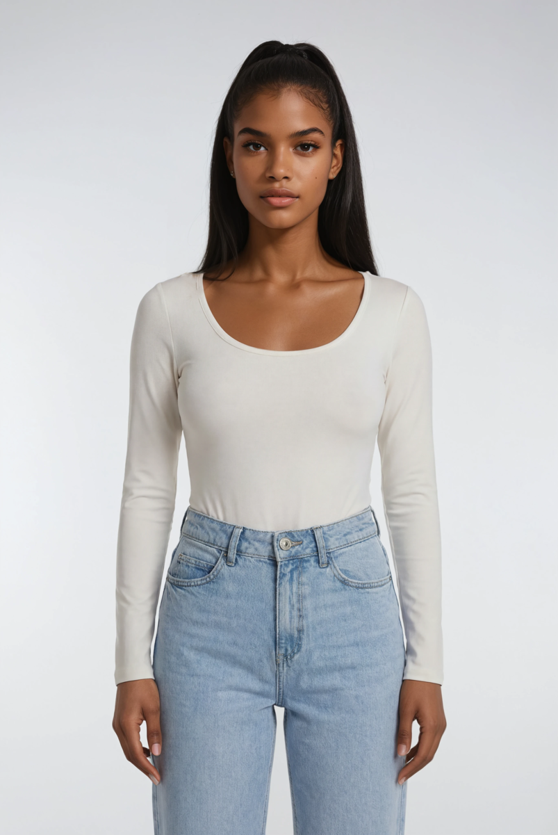 Scoop Neck Bodysuit