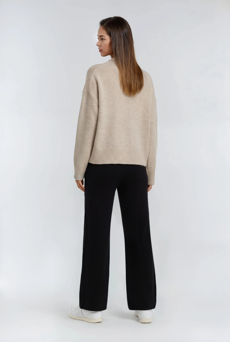 Drawstring Sweater Knit Pants
