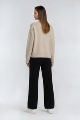 Drawstring Sweater Knit Pants