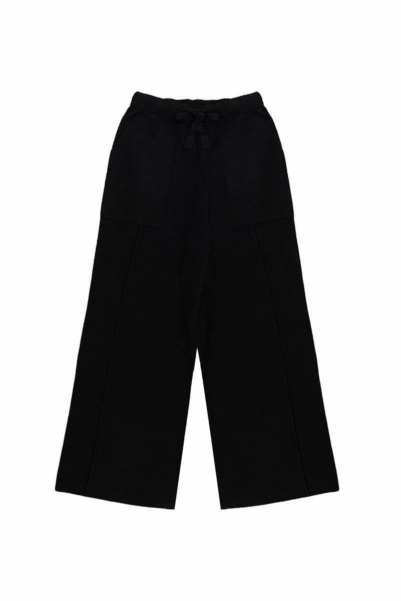 Drawstring Sweater Knit Pants