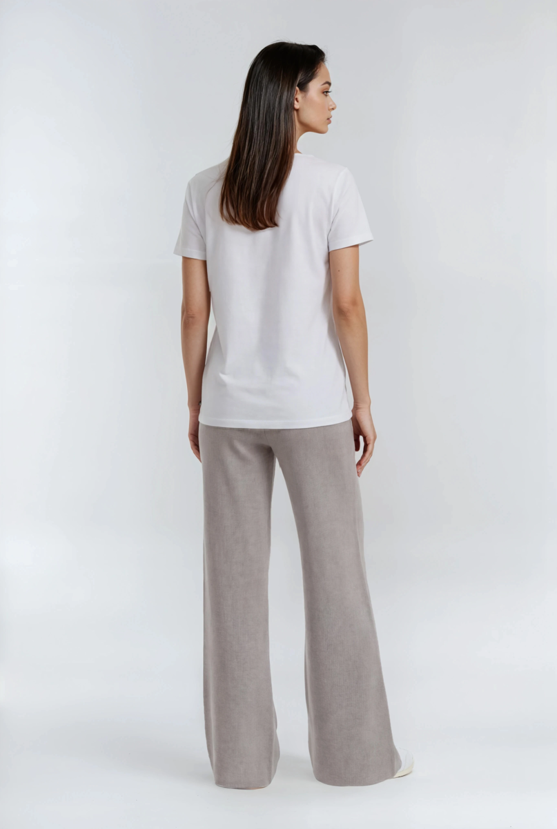 Drawstring Sweater Knit Pants