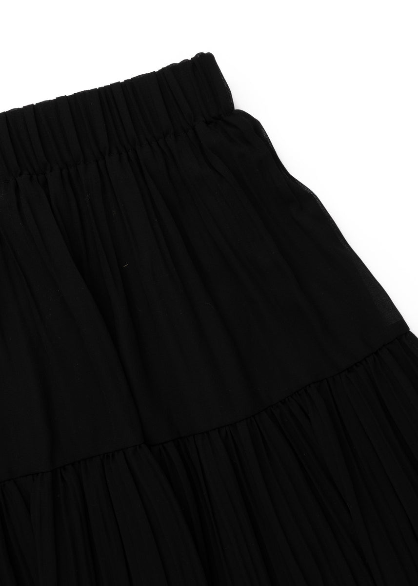 Chiffon Tiered Maxi Skirt