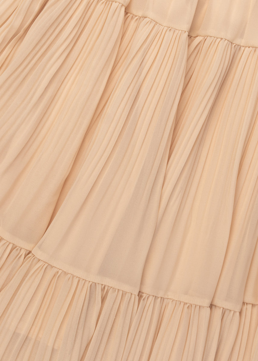 Chiffon Tiered Maxi Skirt