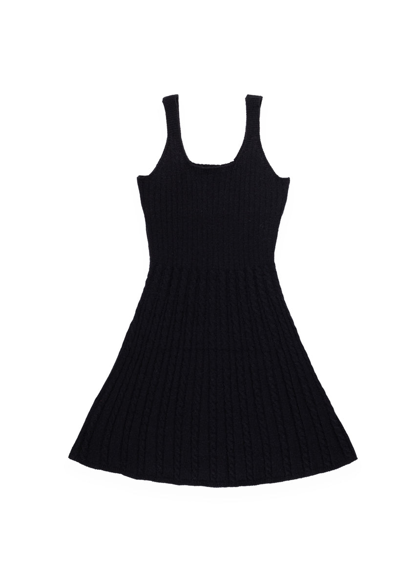 Cable Knit Cardigan Sweater & Mini Dress Set