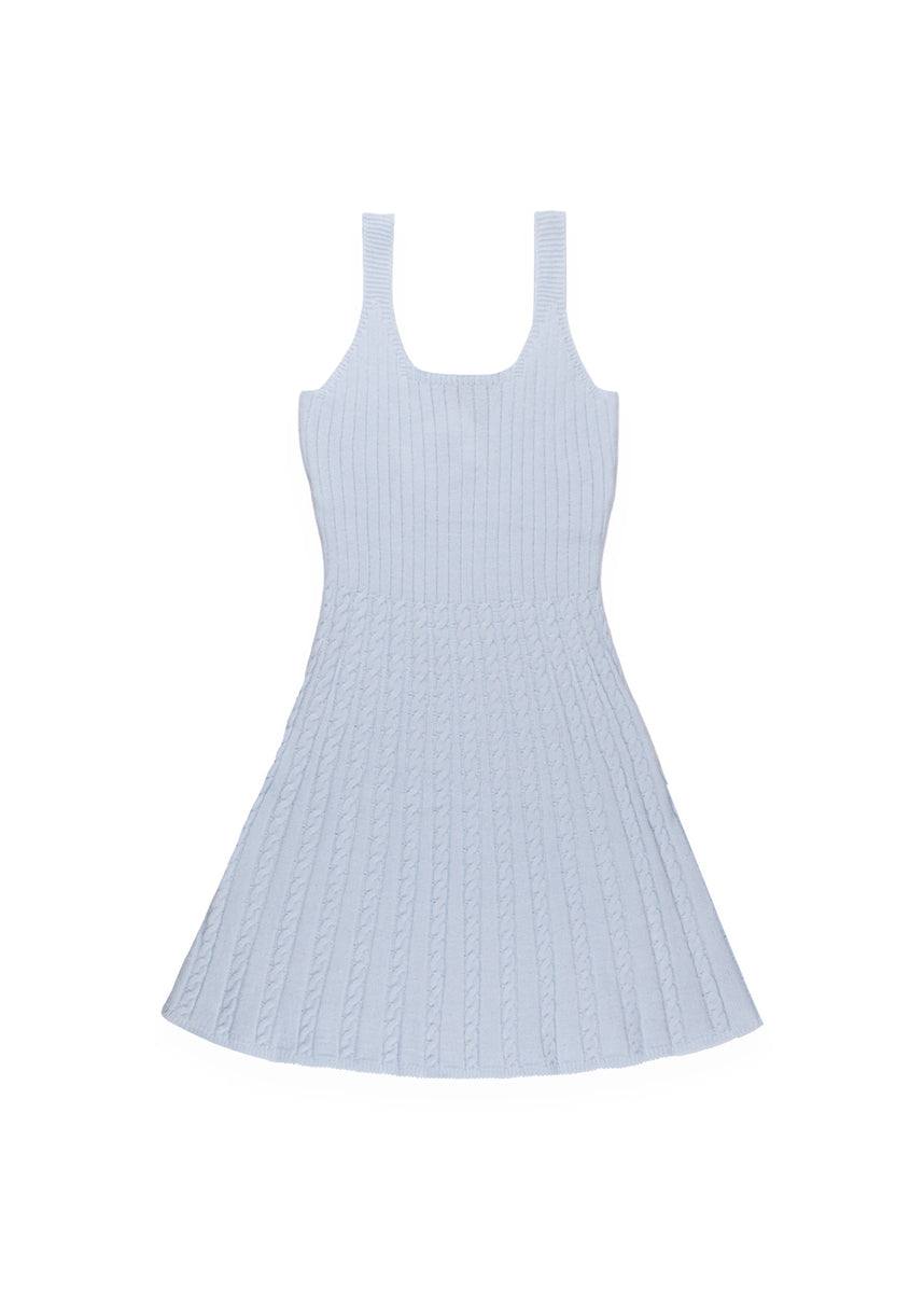 Cable Knit Cardigan Sweater & Mini Dress Set