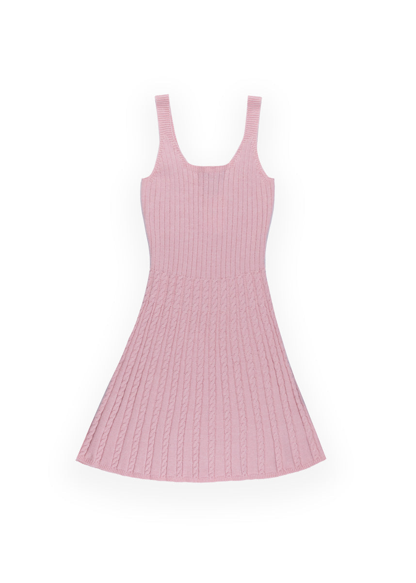 Cable Knit Cardigan Sweater & Mini Dress Set