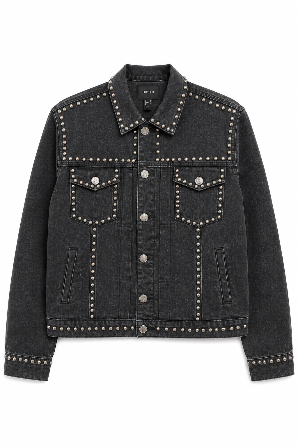 Studded Denim Trucker Jacket