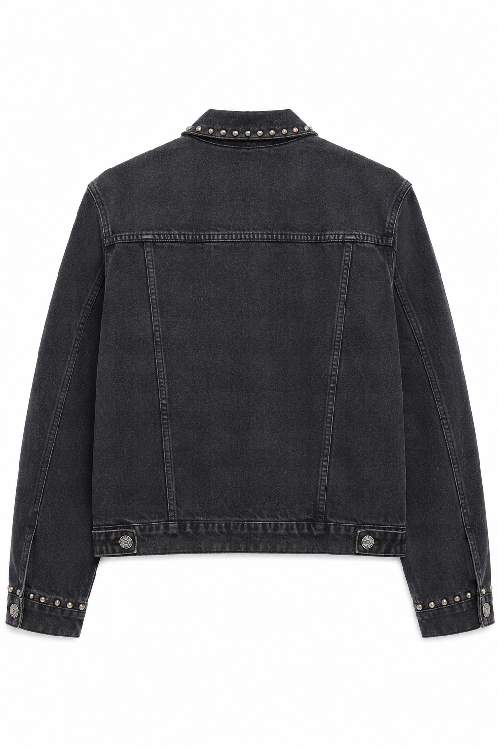 Studded Denim Trucker Jacket