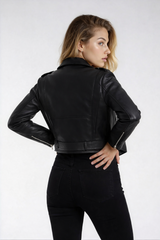 Faux Leather Moto Jacket
