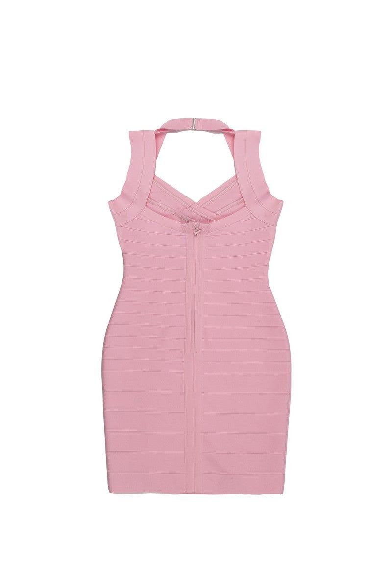 Halter Bandage Bodycon Mini Dress