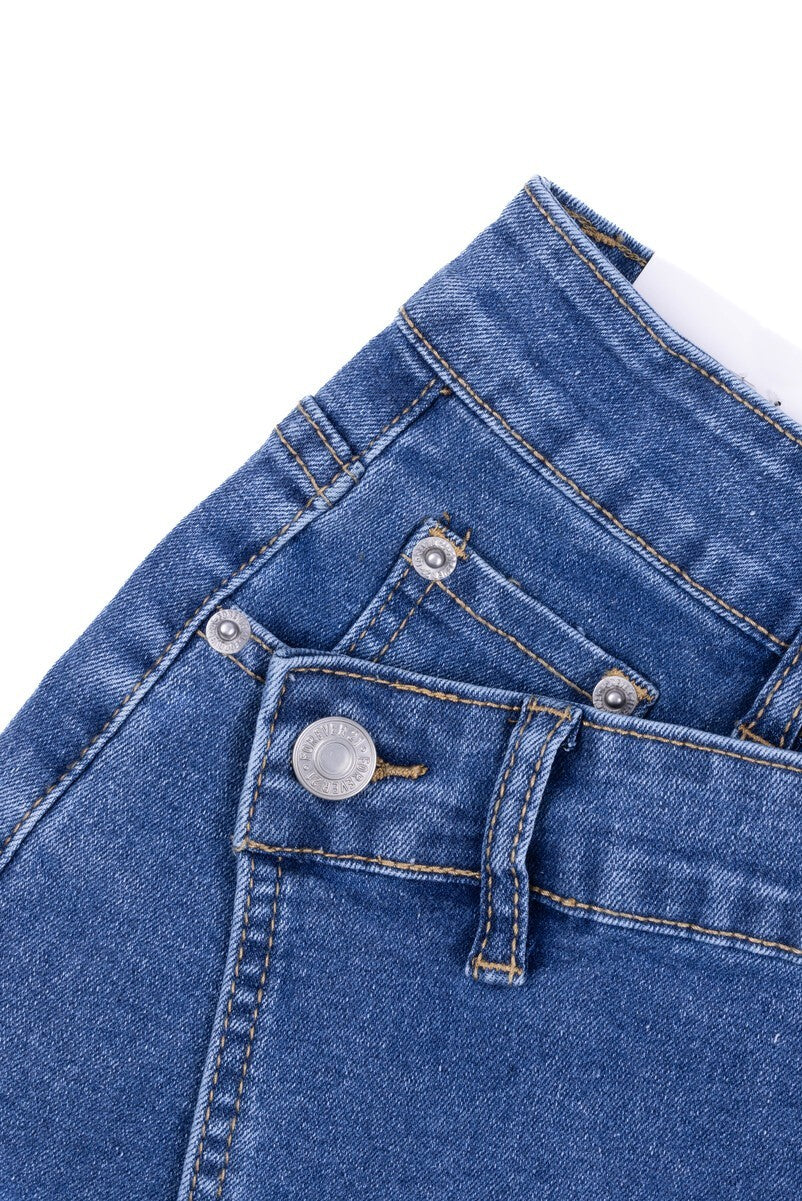 Denim Asymmetrical Skort