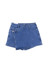 Denim Asymmetrical Skort