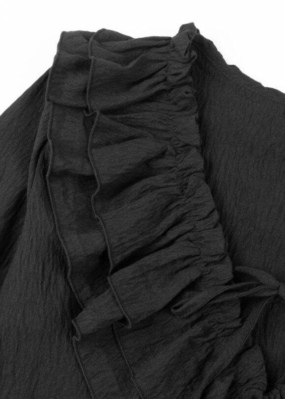 Tie Front Ruffle Blouse