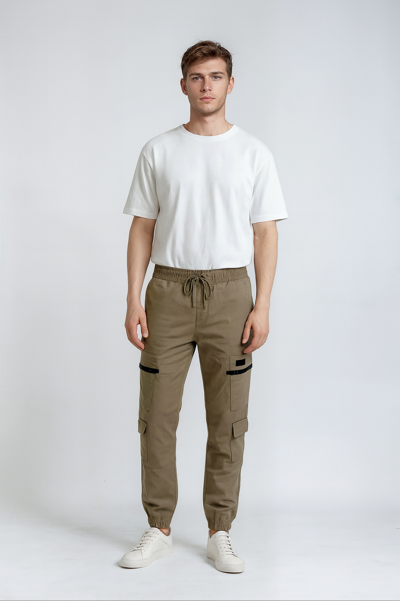 Drawstring Cargo Joggers
