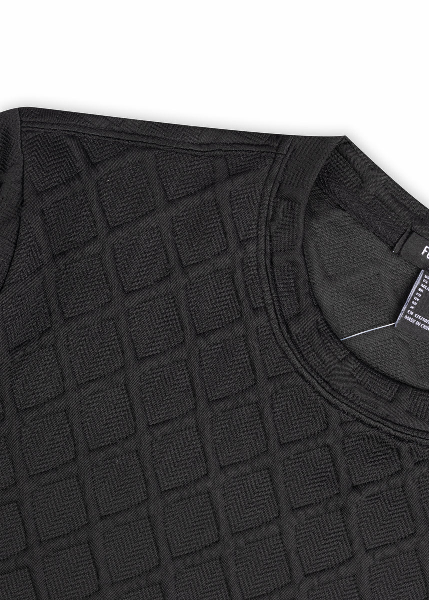 F21 Men Quilted Texture Tee