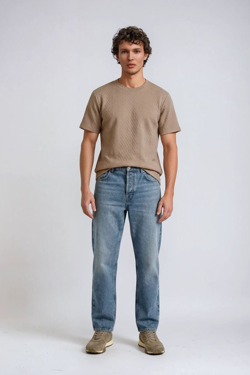 F21 Men Textured Knit Tee