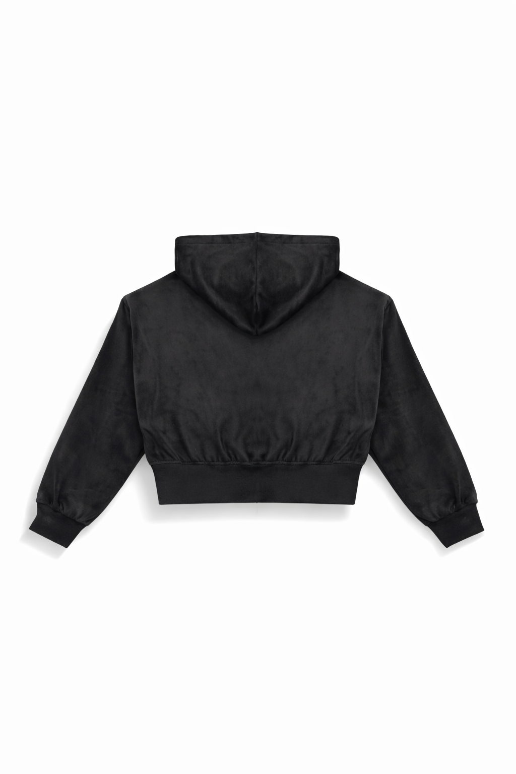 Velour Zip-Front Hoodie & Pant Set