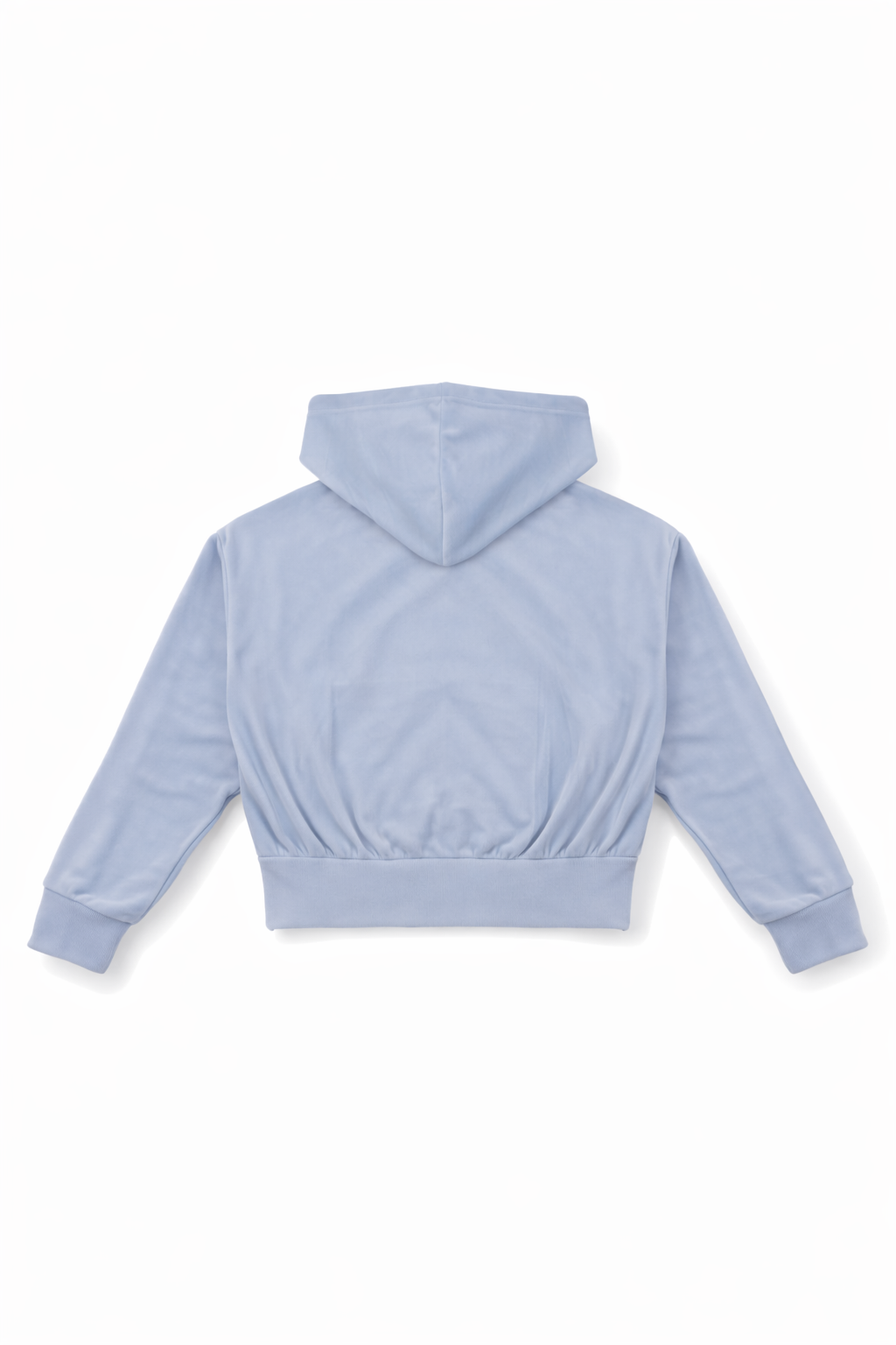 Velour Zip-Front Hoodie & Pant Set