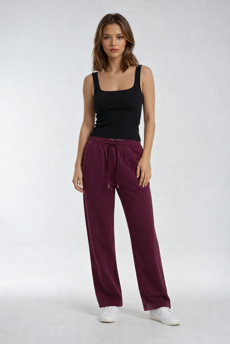 Drawstring Relaxed Fit Pants