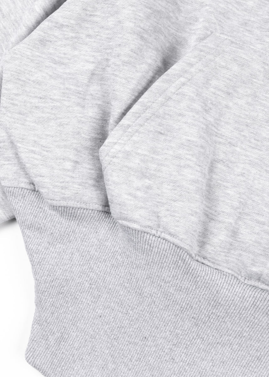Cropped Lace-Lined Hood & Embroidered-Bow Hoodie