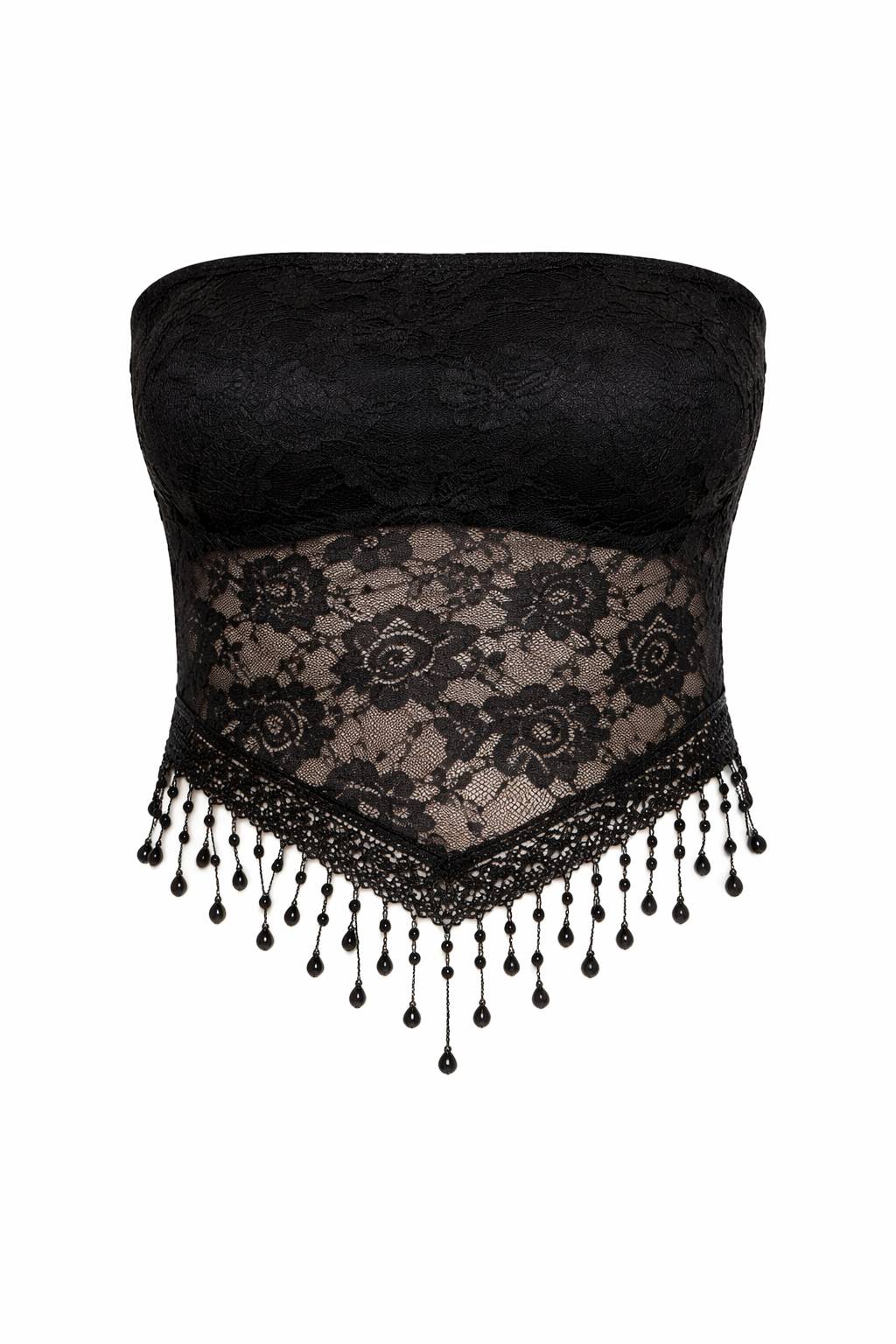 Bandeau Lace Crop Top
