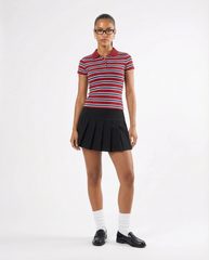 Striped Collared Top