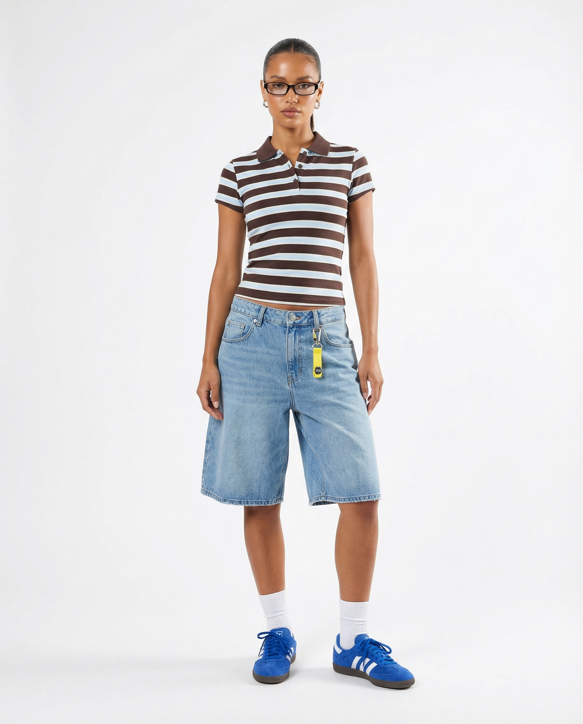 Striped Collared Top