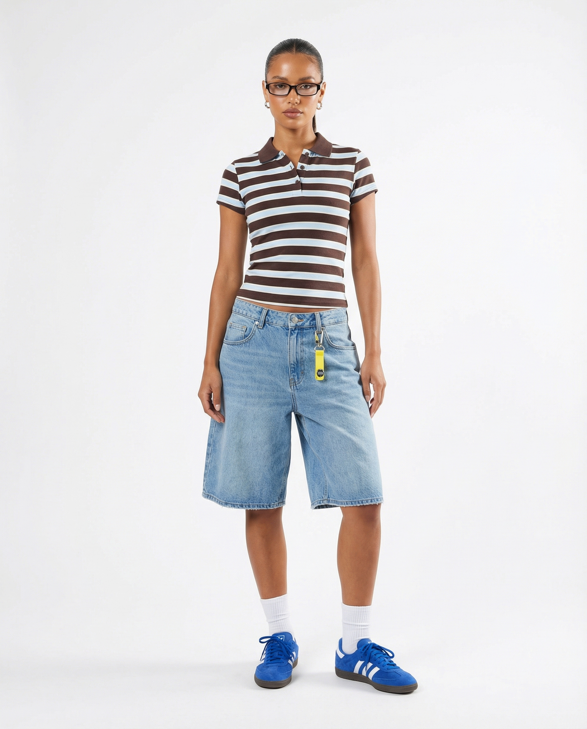 Striped Collared Top