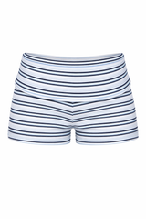 Striped Fold Over Waistband Shorts