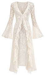 Ruffled Lace Cardigan