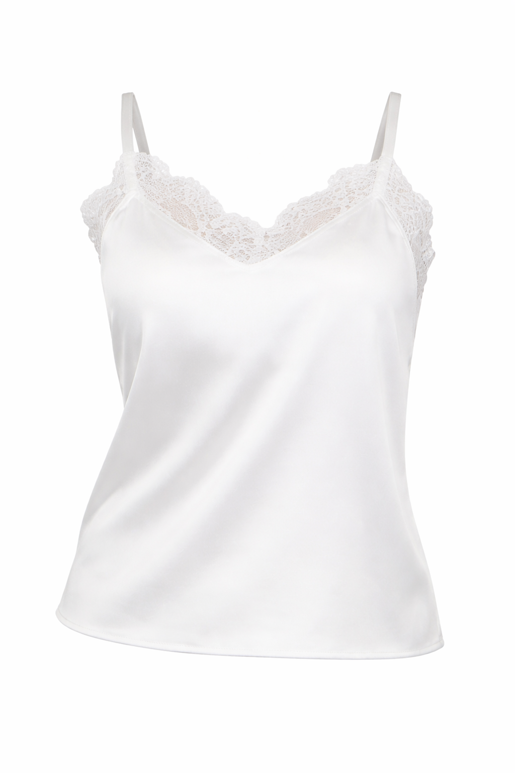 Satin & Lace Tank Top