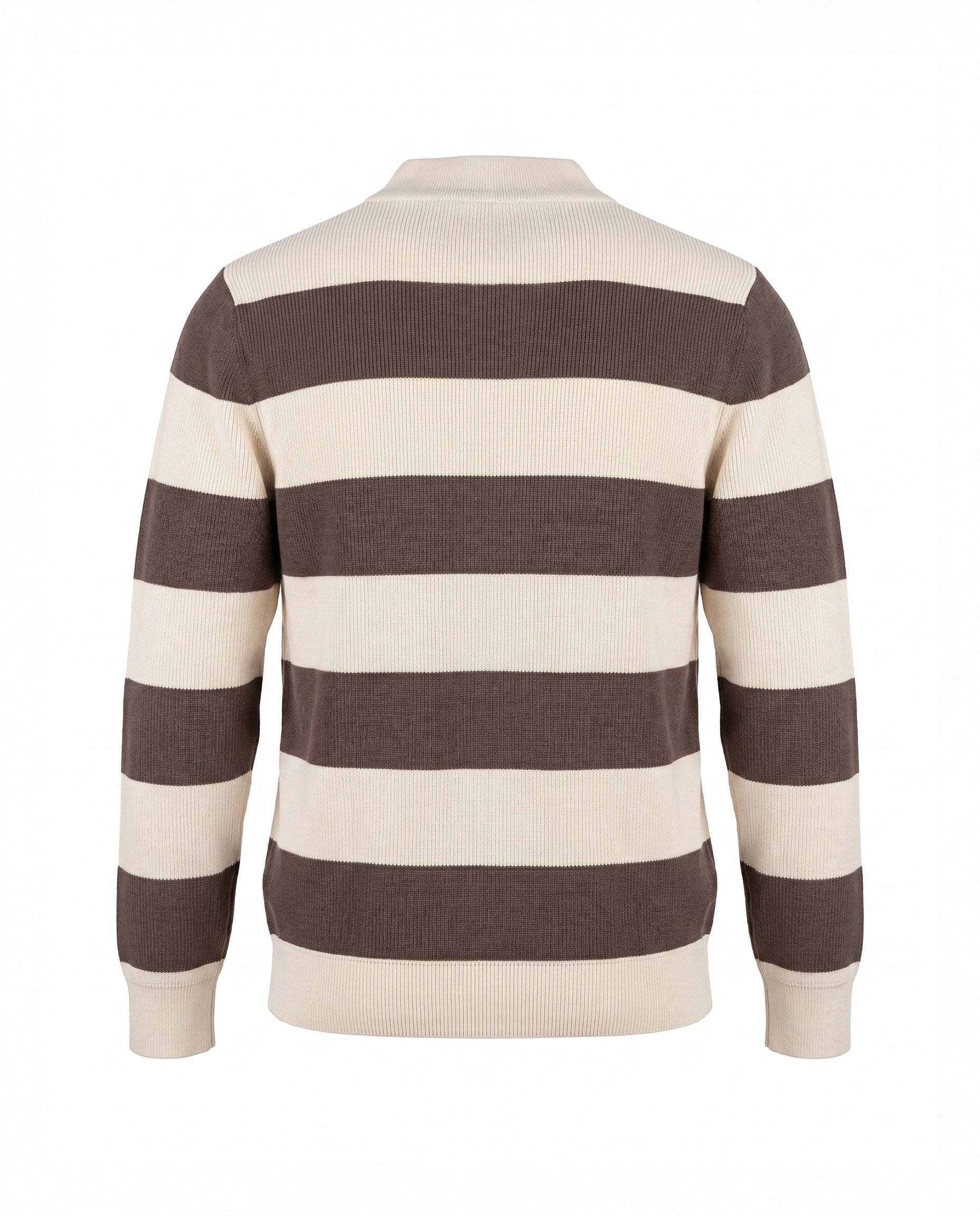 Stripe Collared Knit Shirt