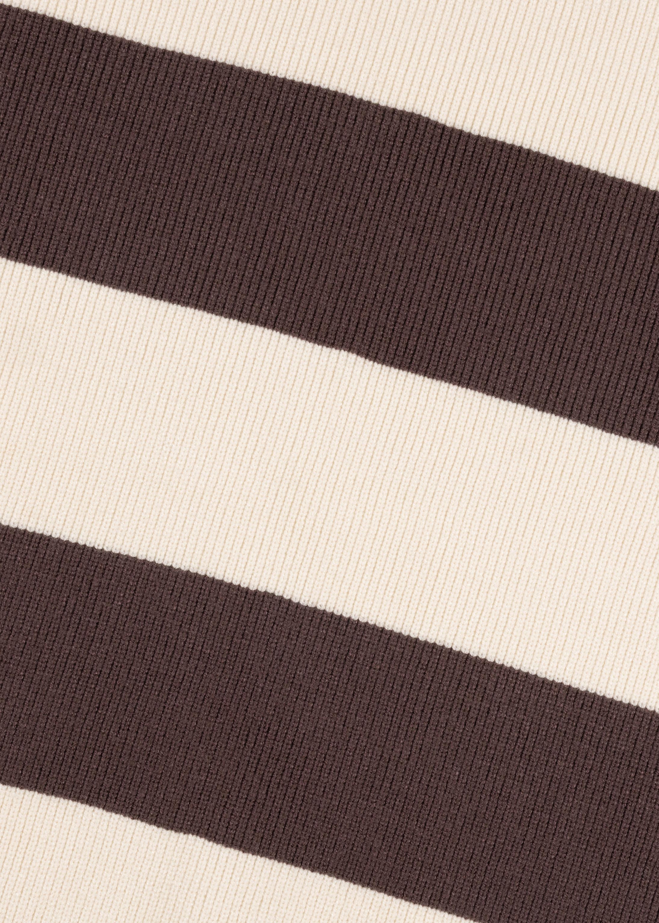Stripe Collared Knit Shirt
