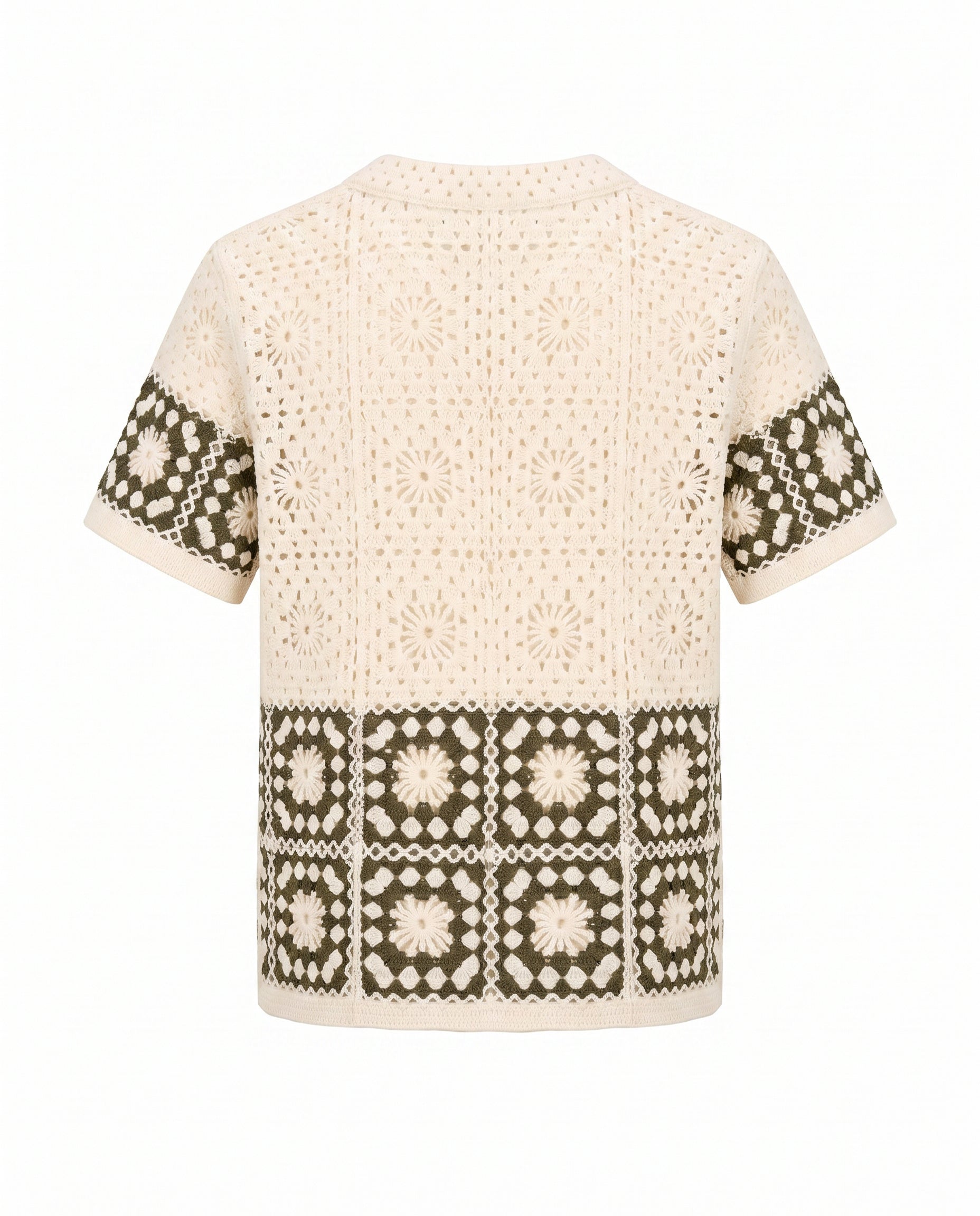 Crochet Button Front Shirt
