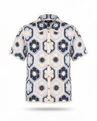 Crochet Button-Down Shirt
