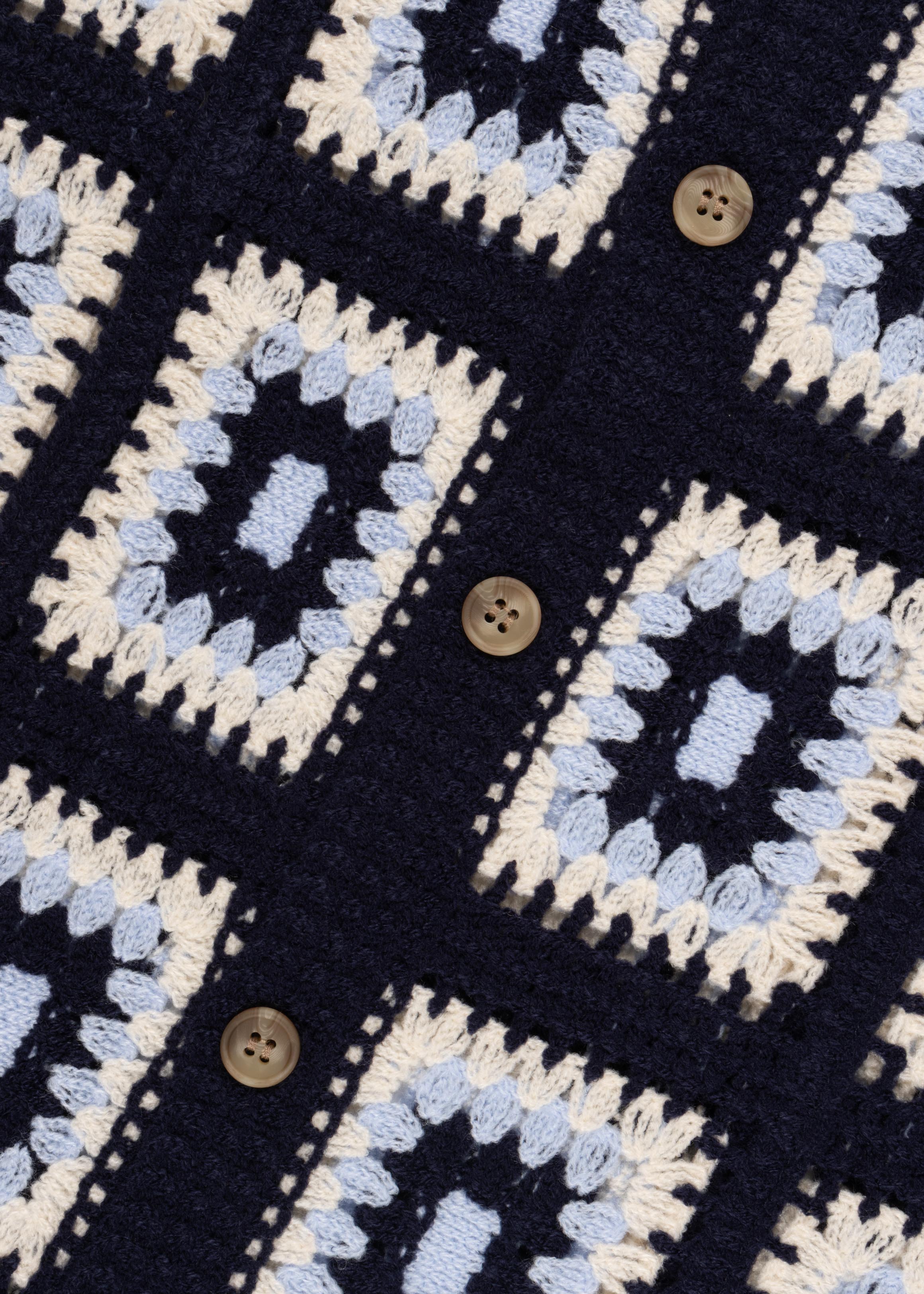 Crochet Button-Down Shirt