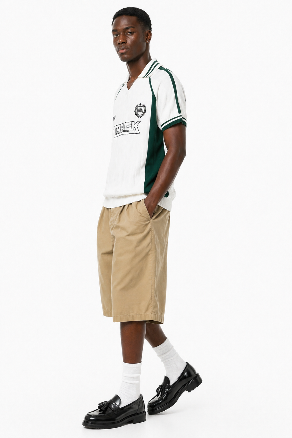 Track Knit Collared Shirt