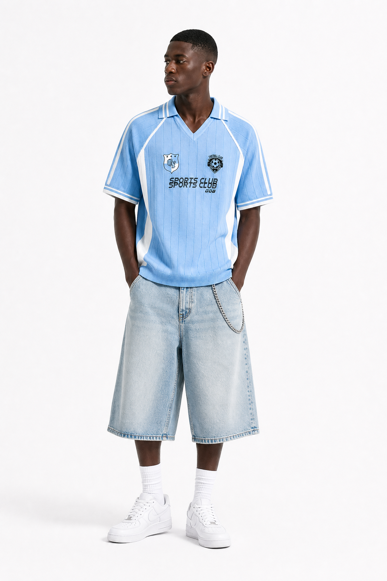 Sports Club Knit Collared Shirt