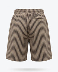 Striped Textured Knit Shorts